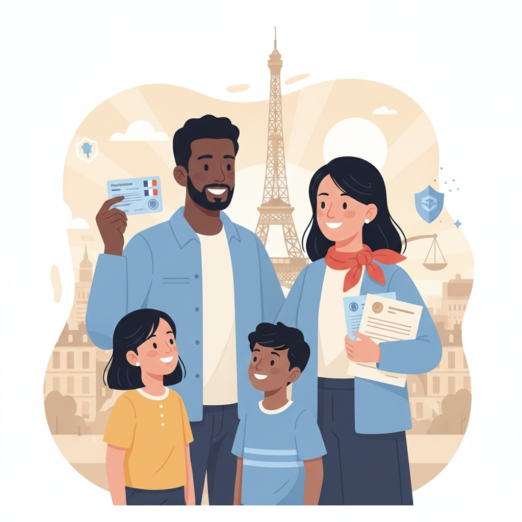 Gemini Generated Image 2qix672qix672qix 2 | Guide Complet 2025 : Obtenir un titre de séjour vie privée et familiale en France